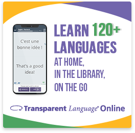 Learn 120+ Languages at home, in the library, on the go.